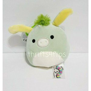 Squishmallow Juniper The Donkey Clip 3.5" Inch Kellytoy Marshmallow Soft Plush
